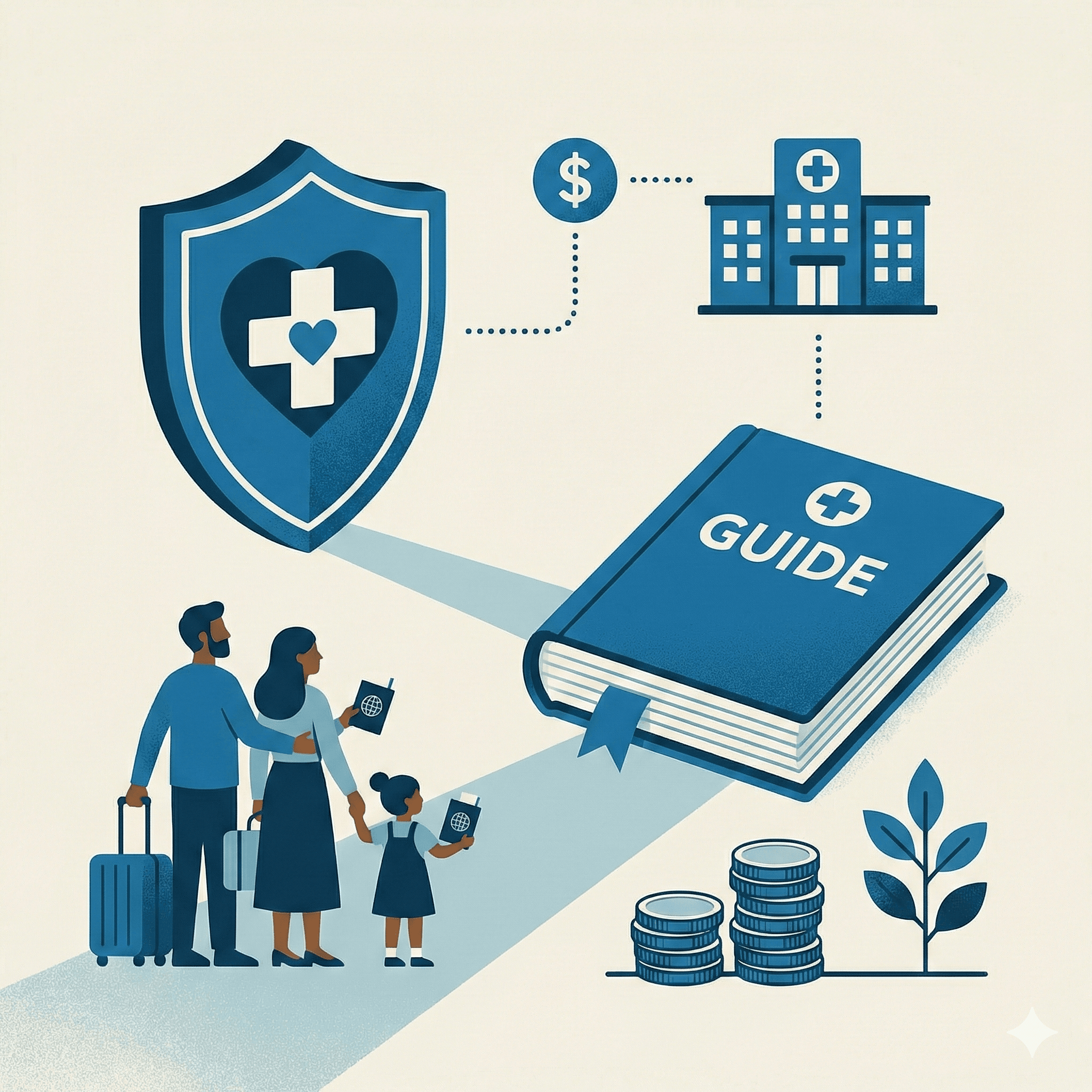 Health insurance enrollment form and stethoscope